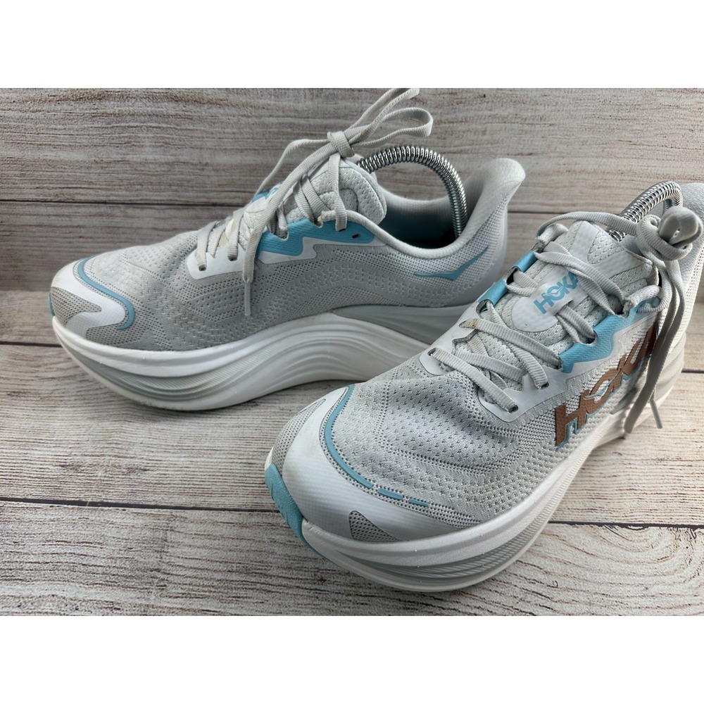 Hoka One One Women's Cosmic Gray Skyward X Lace Up Running Shoes Size 8.5 B